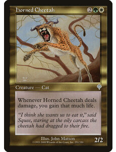 Magic: The Gathering Horned Cheetah (251) Lightly Played