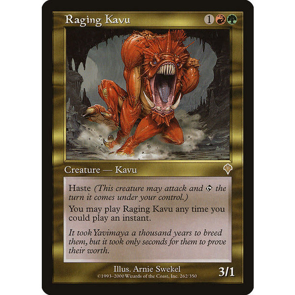 Magic: The Gathering Raging Kavu (262) Heavily Played