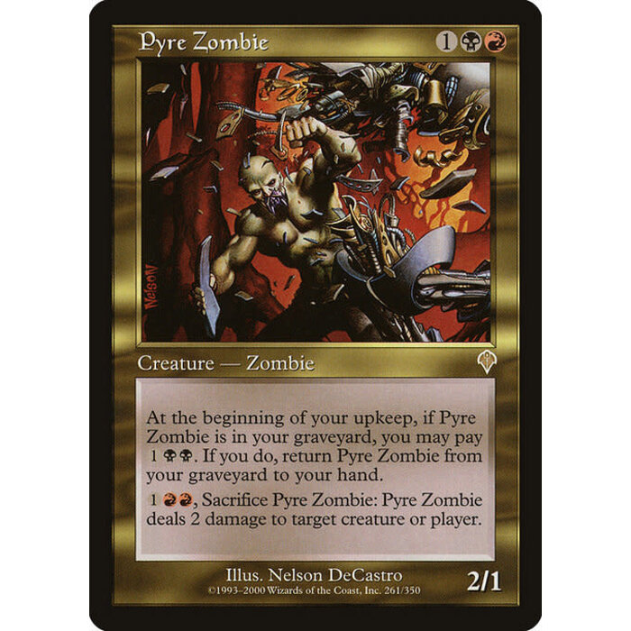 Magic: The Gathering Pyre Zombie (261) Heavily Played