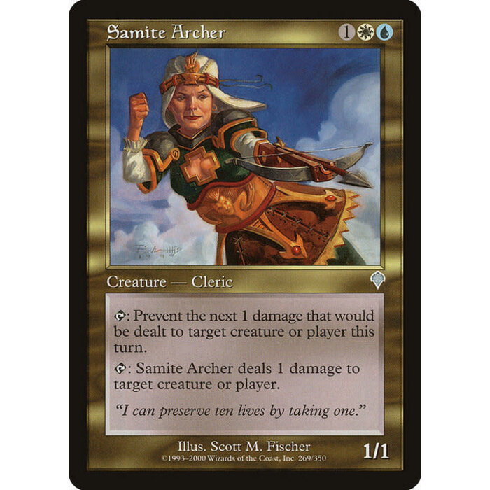 Magic: The Gathering Samite Archer (269) Lightly Played