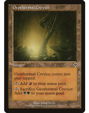 Magic: The Gathering Geothermal Crevice (323) Lightly Played
