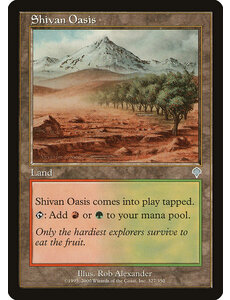 Magic: The Gathering Shivan Oasis (327) Lightly Played