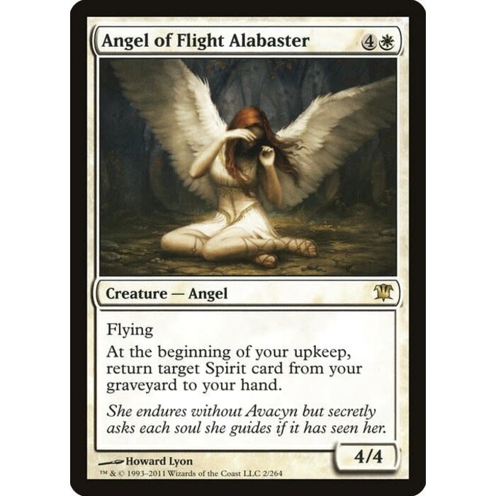 Magic: The Gathering Angel of Flight Alabaster (002) Lightly Played Foil