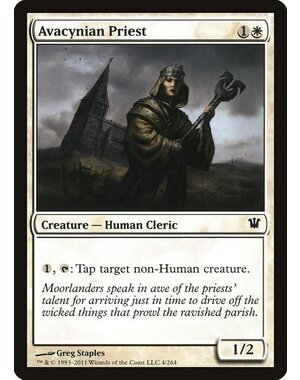Magic: The Gathering Avacynian Priest (004) Lightly Played Foil