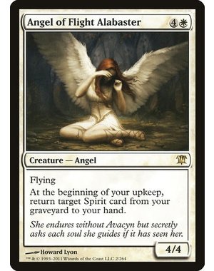 Magic: The Gathering Angel of Flight Alabaster (002) Moderately Played Foil