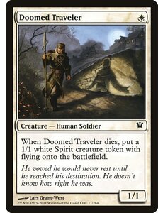 Magic: The Gathering Doomed Traveler (011) Moderately Played Foil
