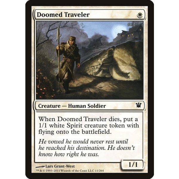 Magic: The Gathering Doomed Traveler (011) Moderately Played Foil