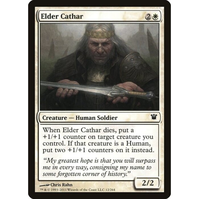 Magic: The Gathering Elder Cathar (012) Heavily Played Foil