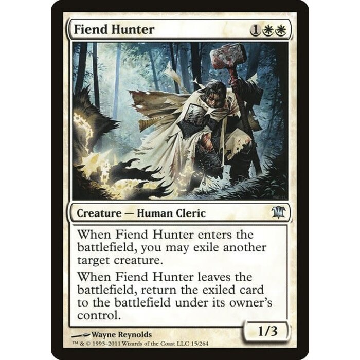 Magic: The Gathering Fiend Hunter (015) Heavily Played
