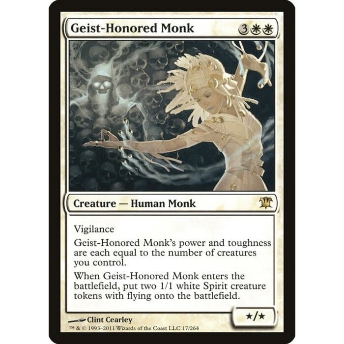 Magic: The Gathering Geist-Honored Monk (017) Lightly Played