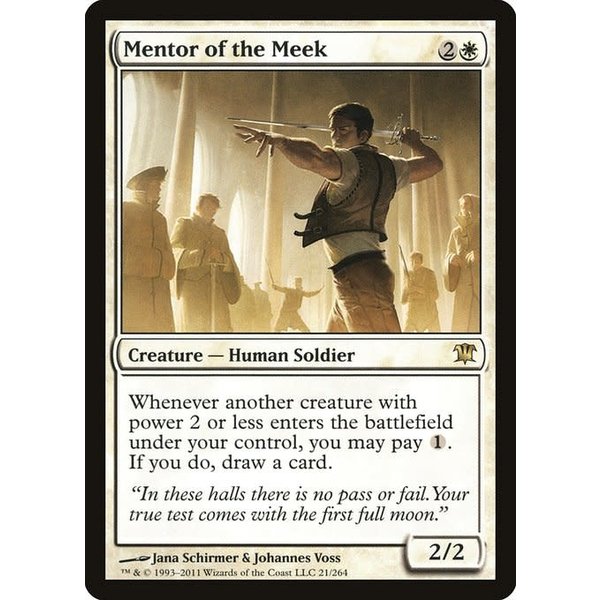 Magic: The Gathering Mentor of the Meek (021) Moderately Played