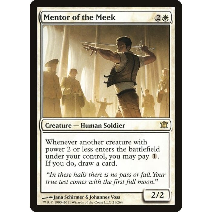 Magic: The Gathering Mentor of the Meek (021) Moderately Played