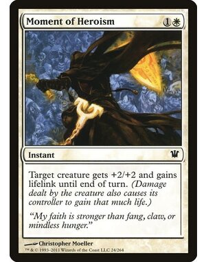 Magic: The Gathering Moment of Heroism (024) Moderately Played Foil