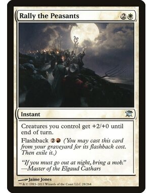 Magic: The Gathering Rally the Peasants (028) Moderately Played