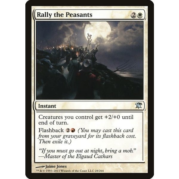 Magic: The Gathering Rally the Peasants (028) Moderately Played