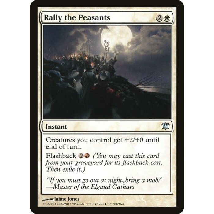 Magic: The Gathering Rally the Peasants (028) Moderately Played