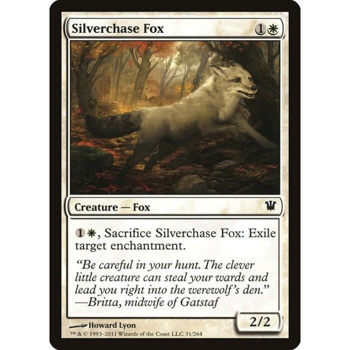 Magic: The Gathering Silverchase Fox (031) Moderately Played Foil