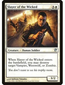 Magic: The Gathering Slayer of the Wicked (032) Moderately Played Foil