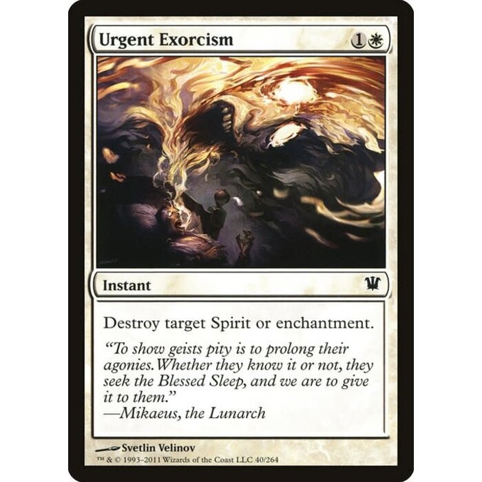 Magic: The Gathering Urgent Exorcism (040) Heavily Played