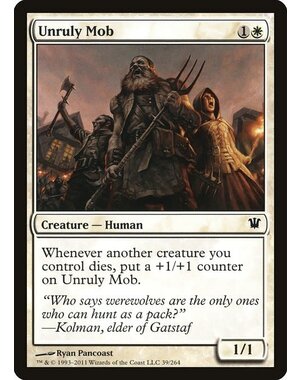 Magic: The Gathering Unruly Mob (039) Lightly Played Foil