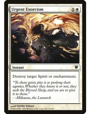 Magic: The Gathering Urgent Exorcism (040) Moderately Played Foil