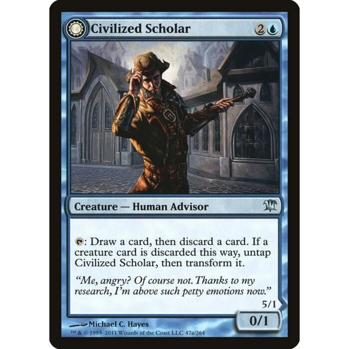Magic: The Gathering Civilized Scholar (047) Moderately Played Foil