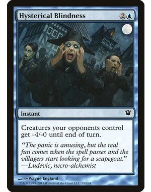 Magic: The Gathering Hysterical Blindness (059) Moderately Played