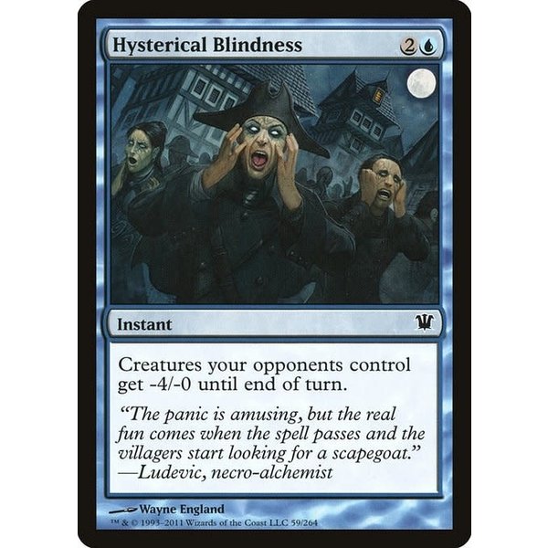 Magic: The Gathering Hysterical Blindness (059) Moderately Played