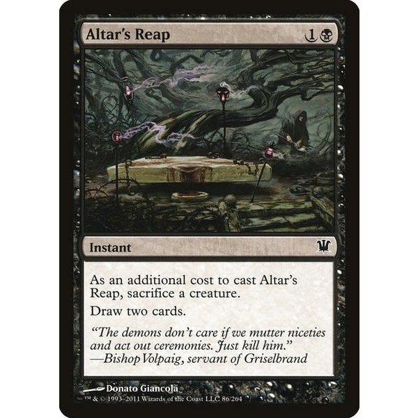 Magic: The Gathering Altar's Reap (086) Heavily Played