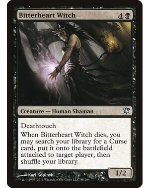 Magic: The Gathering Bitterheart Witch (088) Moderately Played