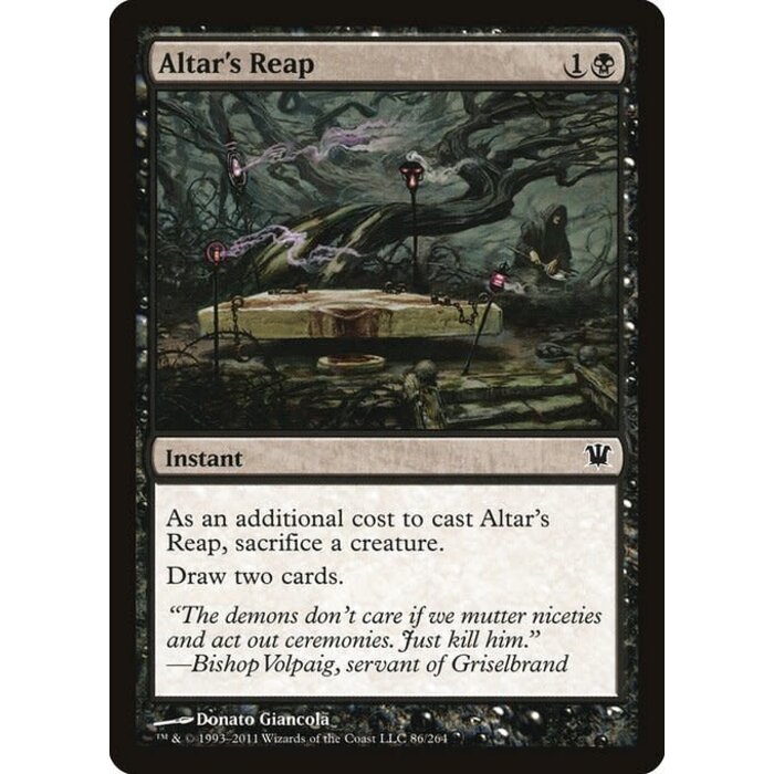 Magic: The Gathering Altar's Reap (086) Moderately Played