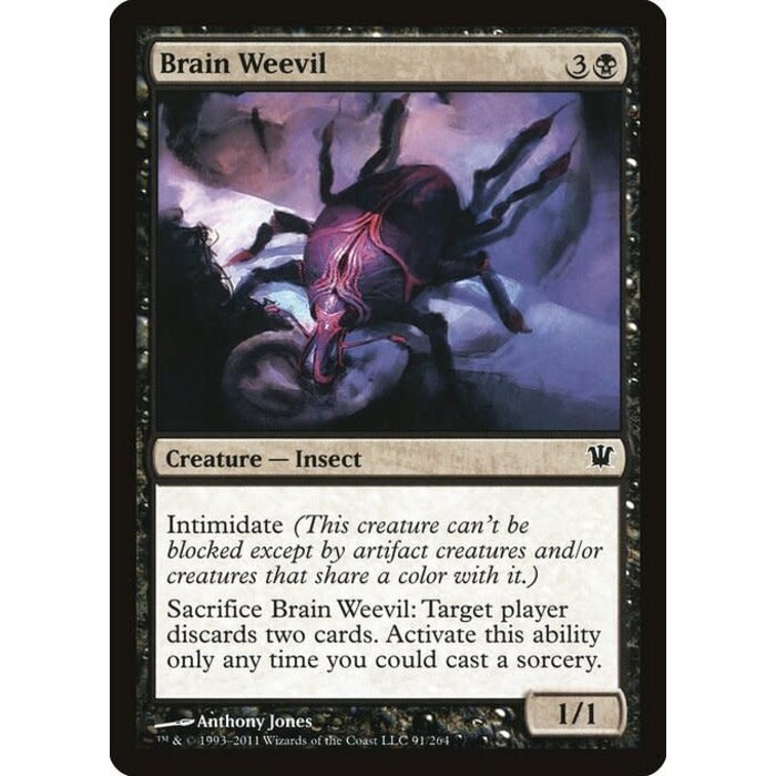 Magic: The Gathering Brain Weevil (091) Moderately Played