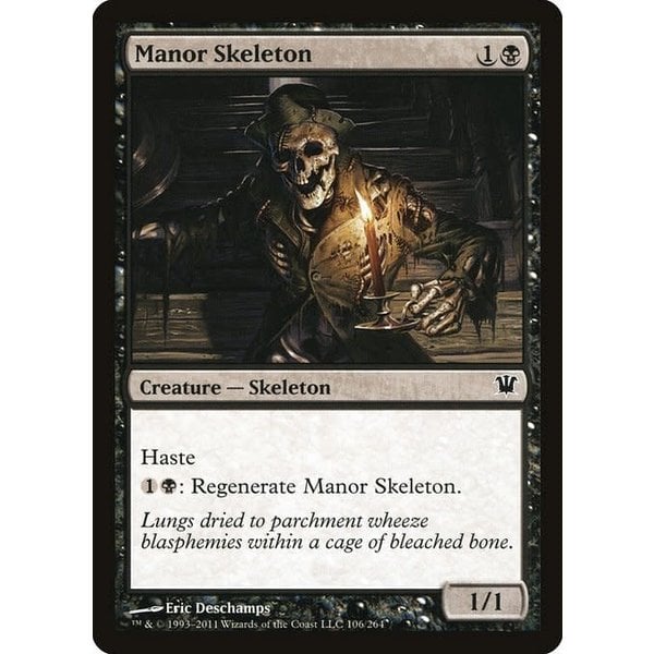 Magic: The Gathering Manor Skeleton (106) Lightly Played