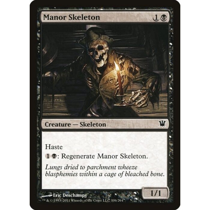 Magic: The Gathering Manor Skeleton (106) Moderately Played