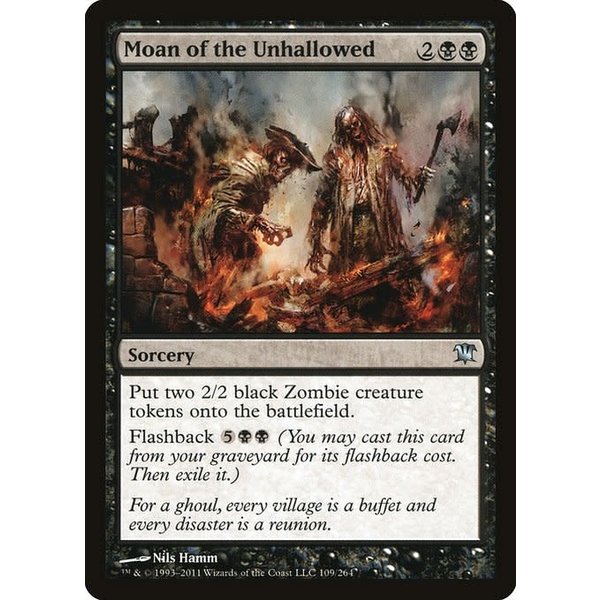 Magic: The Gathering Moan of the Unhallowed (109) Moderately Played
