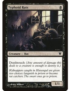 Magic: The Gathering Typhoid Rats (120) Moderately Played