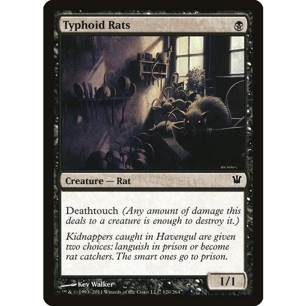 Magic: The Gathering Typhoid Rats (120) Moderately Played