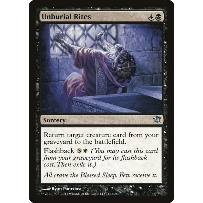 Magic: The Gathering Unburial Rites (122) Lightly Played