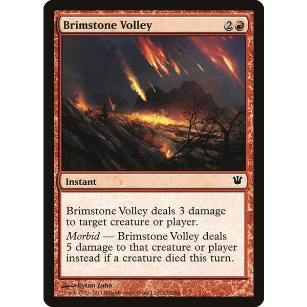 Magic: The Gathering Brimstone Volley (132) Moderately Played