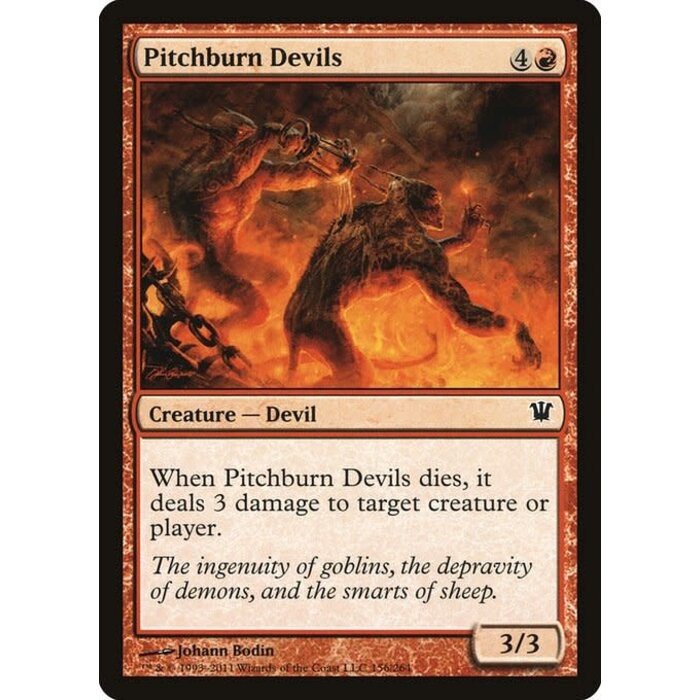 Magic: The Gathering Pitchburn Devils (156) Moderately Played