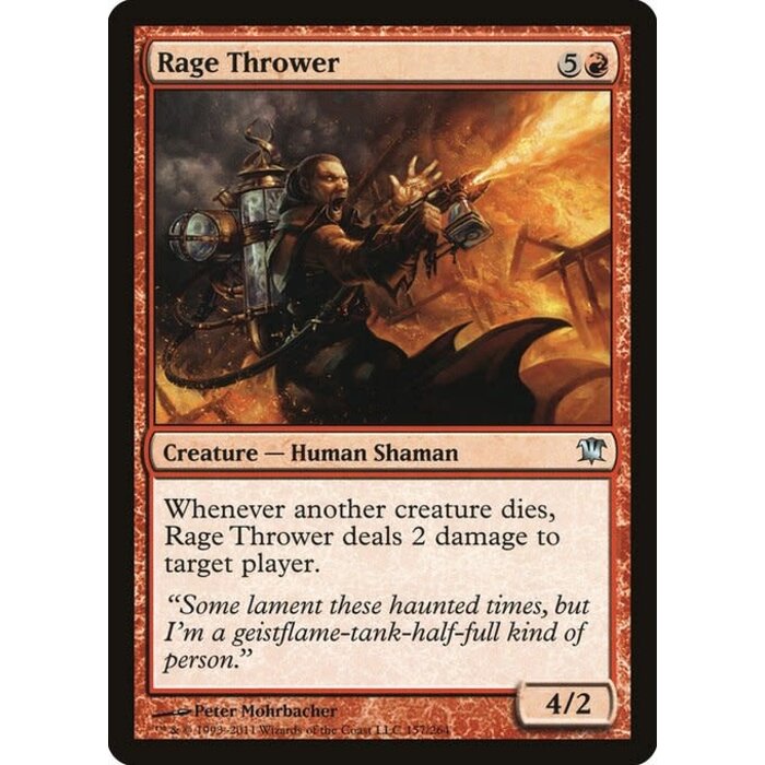 Magic: The Gathering Rage Thrower (157) Moderately Played