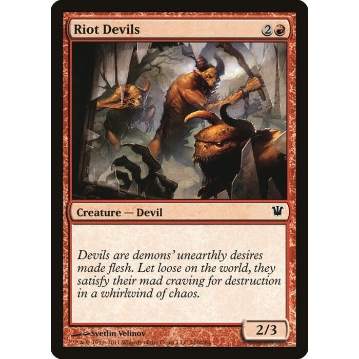 Magic: The Gathering Riot Devils (160) Moderately Played