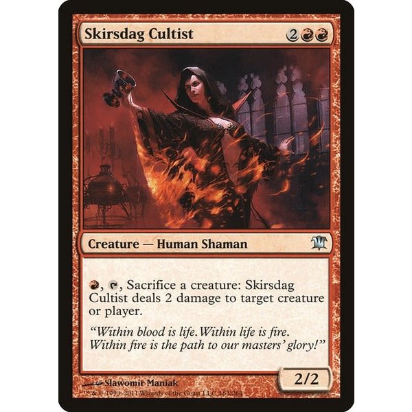 Magic: The Gathering Skirsdag Cultist (163) Moderately Played