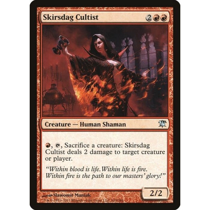 Magic: The Gathering Skirsdag Cultist (163) Moderately Played