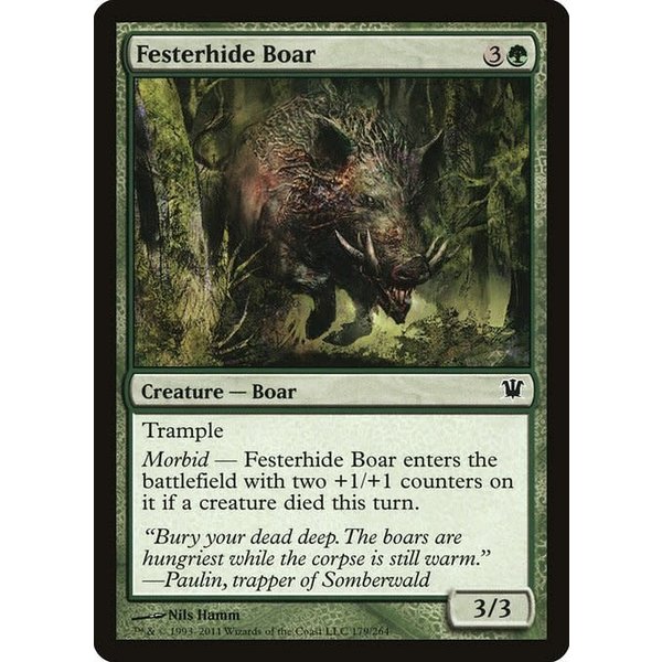 Magic: The Gathering Festerhide Boar (179) Moderately Played Foil