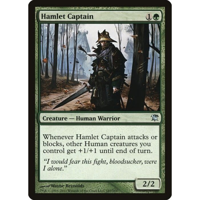 Magic: The Gathering Hamlet Captain (187) Moderately Played