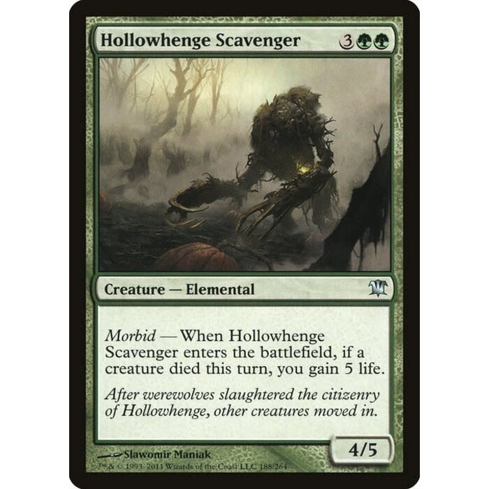 Magic: The Gathering Hollowhenge Scavenger (188) Moderately Played