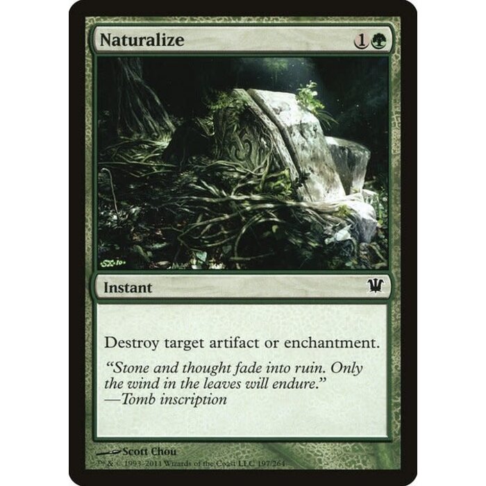Magic: The Gathering Naturalize (197) Moderately Played