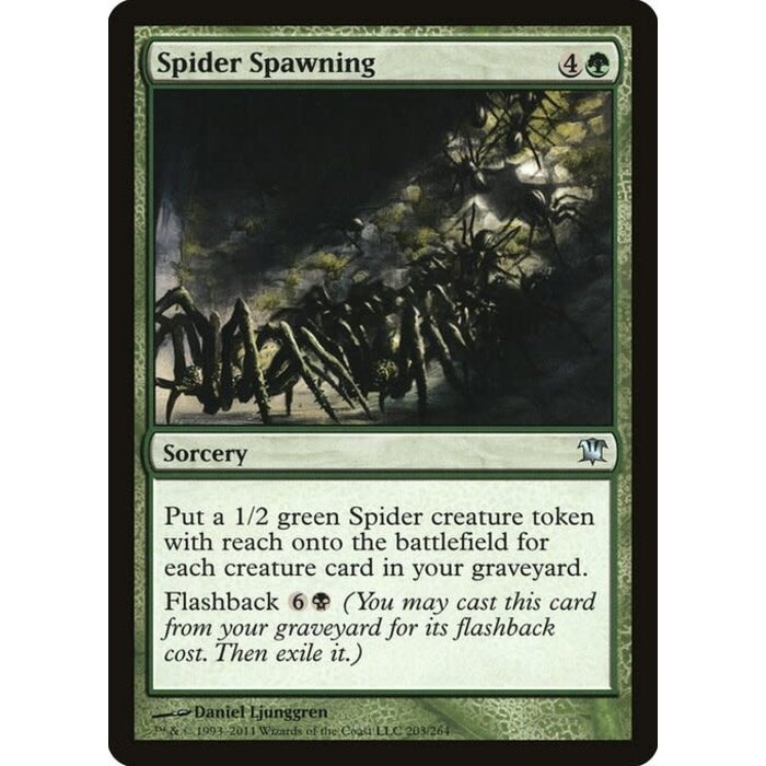 Magic: The Gathering Spider Spawning (203) Moderately Played