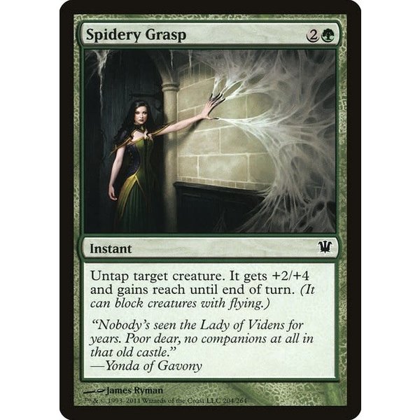 Magic: The Gathering Spidery Grasp (204) Lightly Played Foil